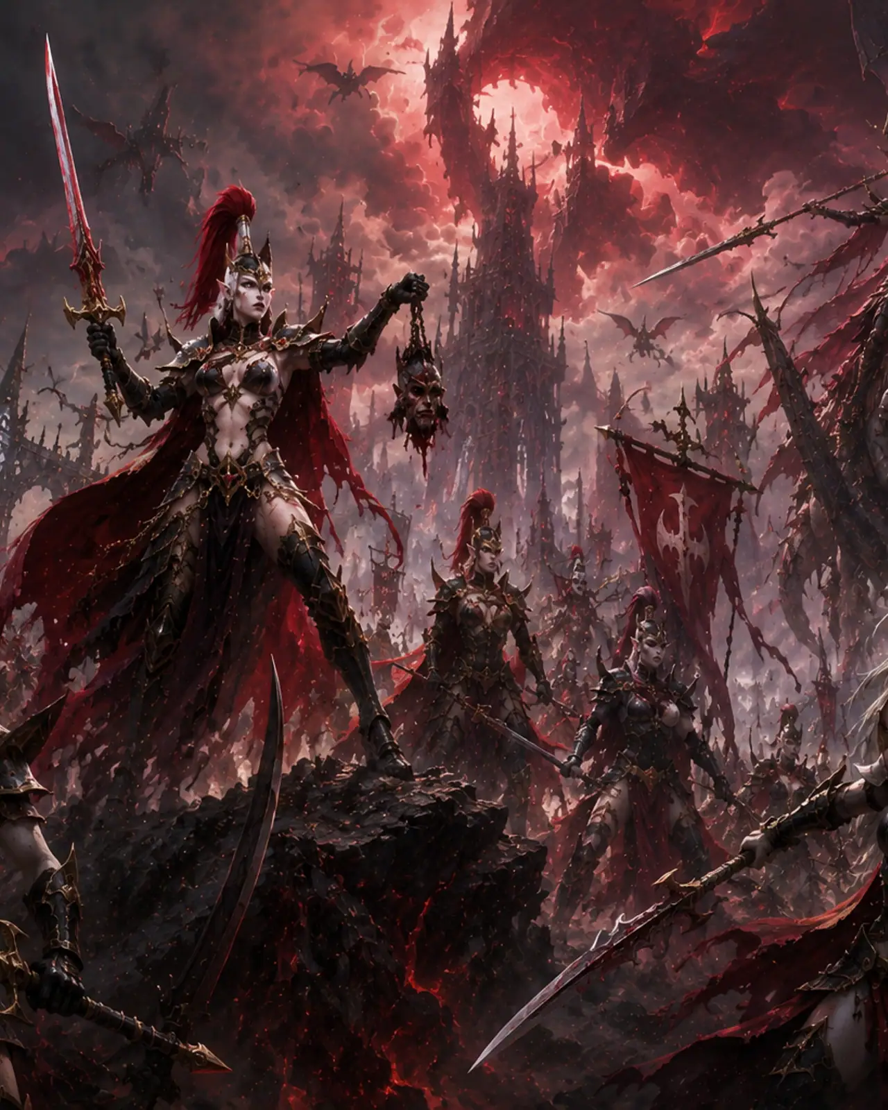 Daughters of Khaine army art used in Order of Battle