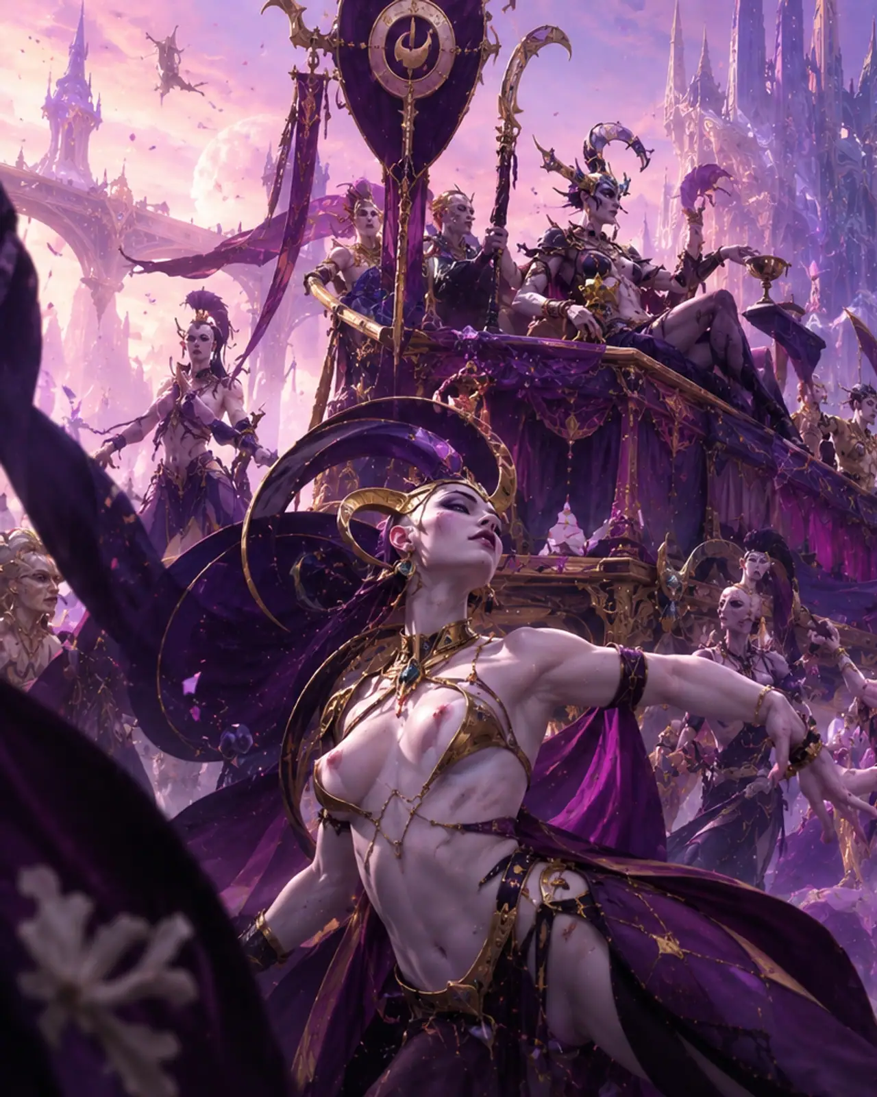 Hedonites of Slaanesh army art used in Order of Battle