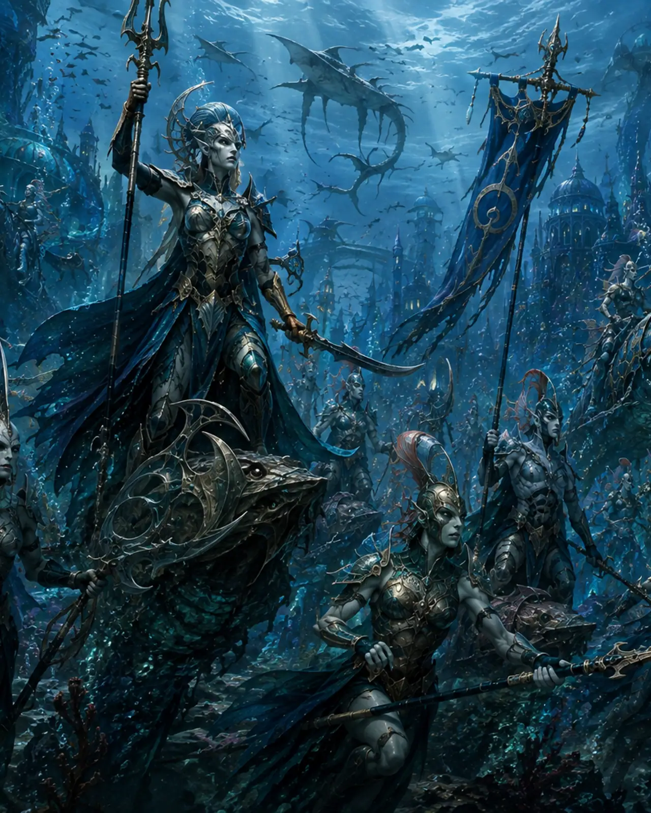 Idoneth Deepkin army art used in Order of Battle
