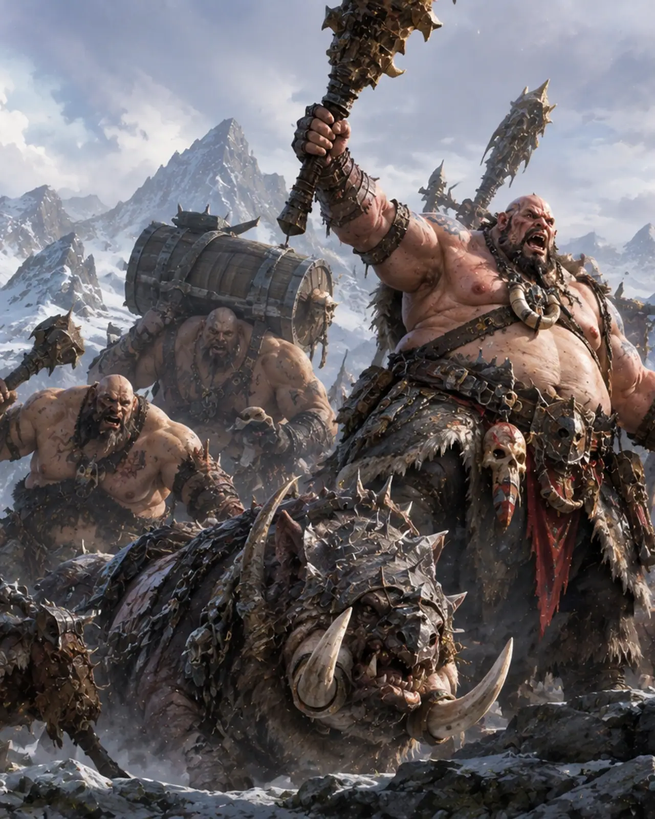 Ogor Mawtribes army art used in Order of Battle