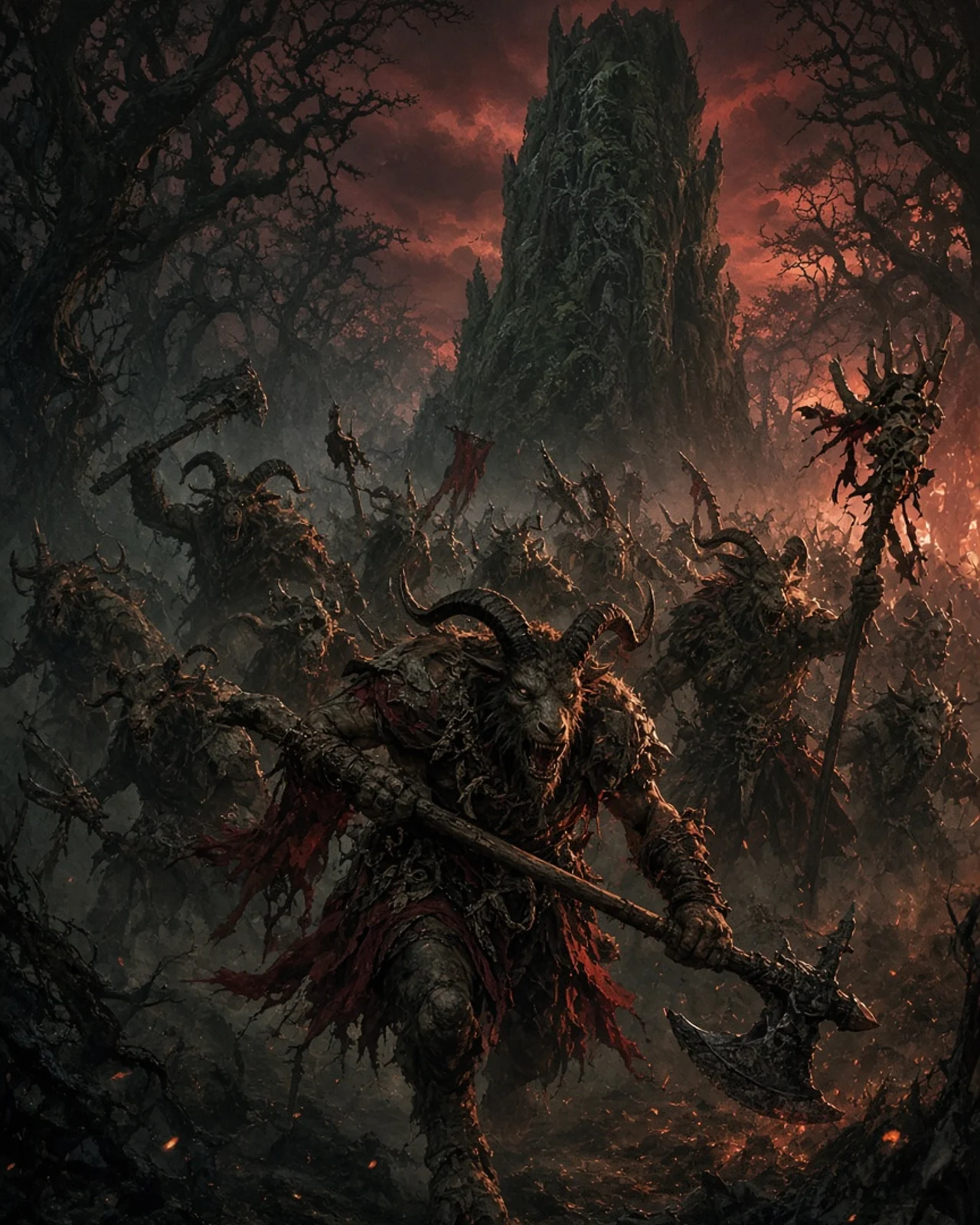 Beastmen Brayherds army